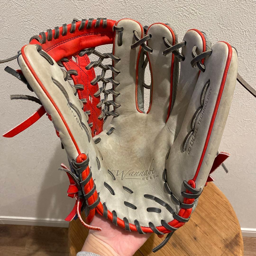 Wilson Vapor グローブ グレー/レッド