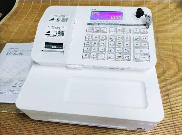 カシオレジスター　SR-S200　最新機種　スマホで設定売上管理　200009