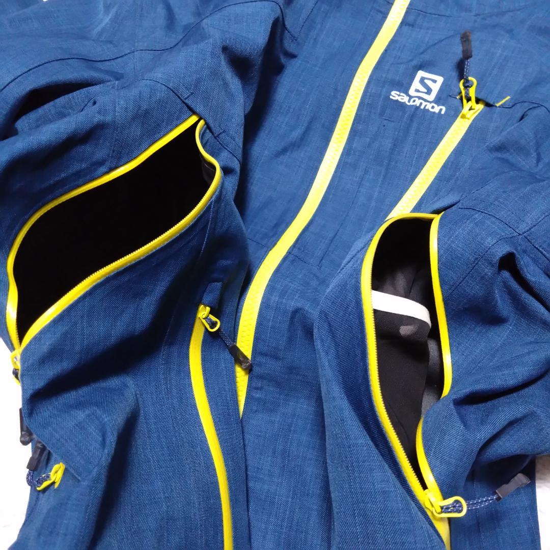 サロモン　スキーウェア上下セット　20K/20ｋ　AdvancedSkin　青黄