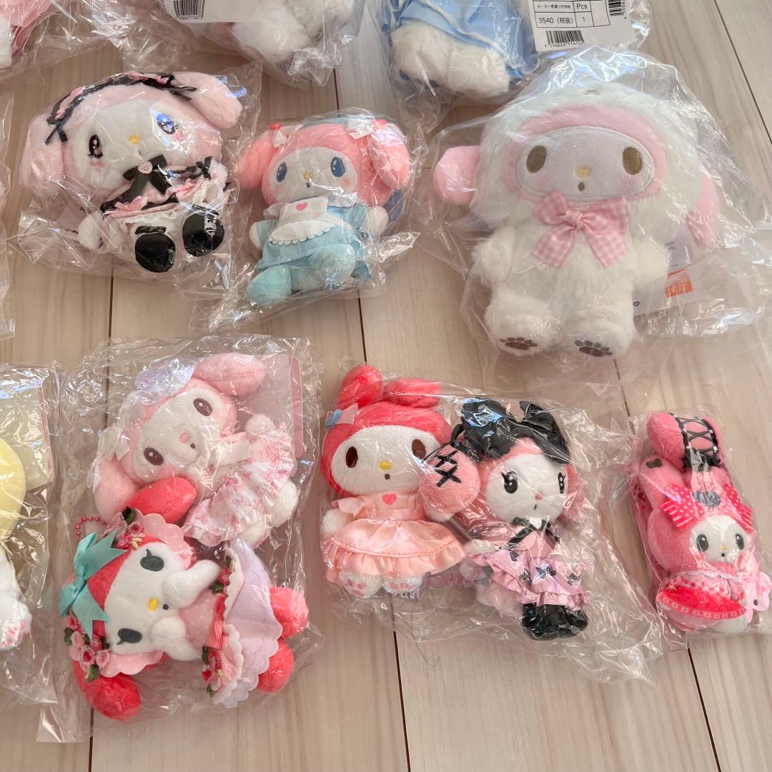 新品未使用　お顔厳選　20点　サンリオ　マイメロディ　ぬいぐるみ　マスコット