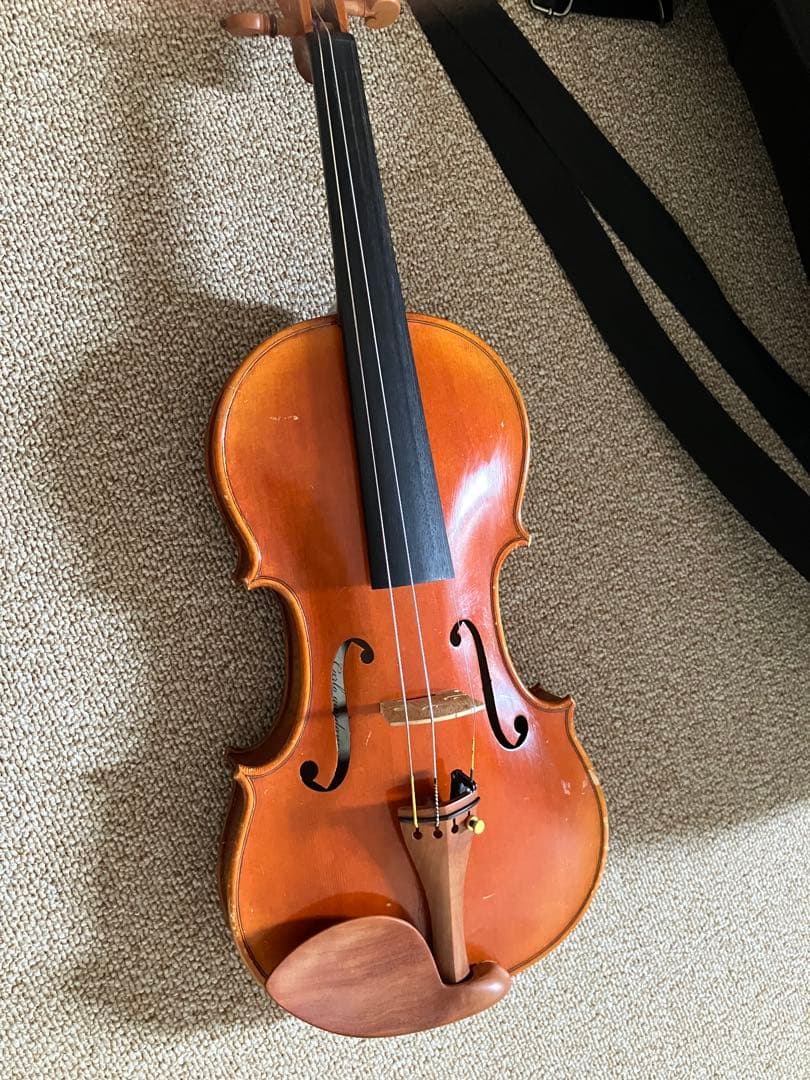分数バイオリン 3/4　カルロジョルダーノ　未使用分数弦2本付