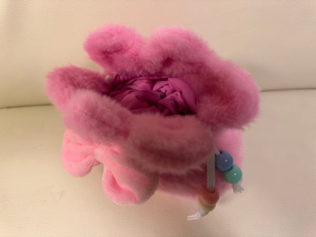 moekaベビスリーイニシャルH+ピンク巾着ぬいぐるみ2個セット