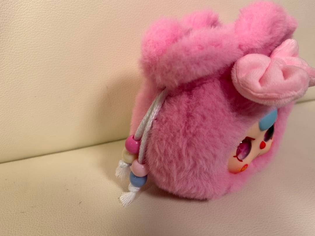 moekaベビスリーイニシャルH+ピンク巾着ぬいぐるみ2個セット