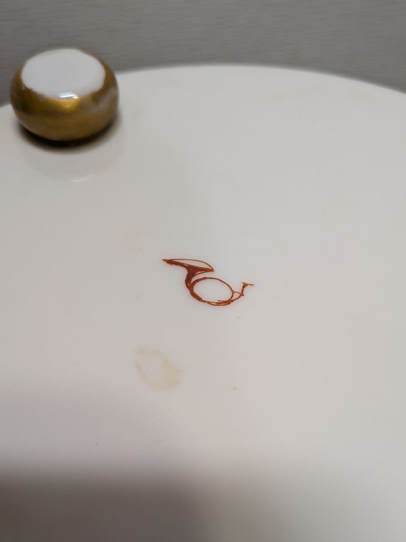 19世紀　フランス　シャンティイ窯　色絵松竹梅鳥紋　柿右衛門写　スープチュリーン