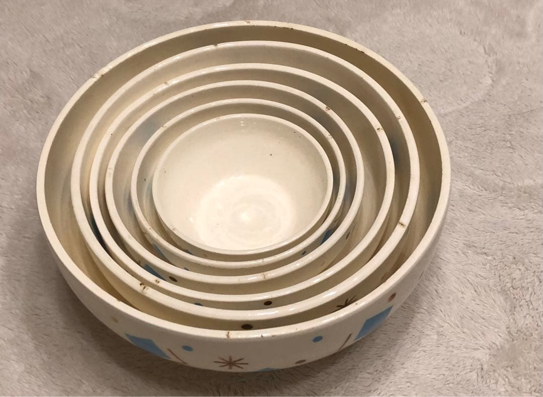 ビンテージ　陶器ボウル6セット　ヴィンテージ　アンティーク　食器