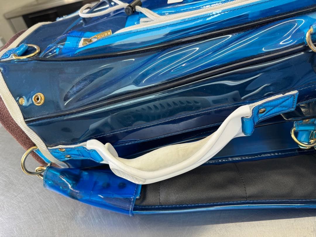 213vege MARINE ゴルフバッグ 青 ヘッドカバー付き