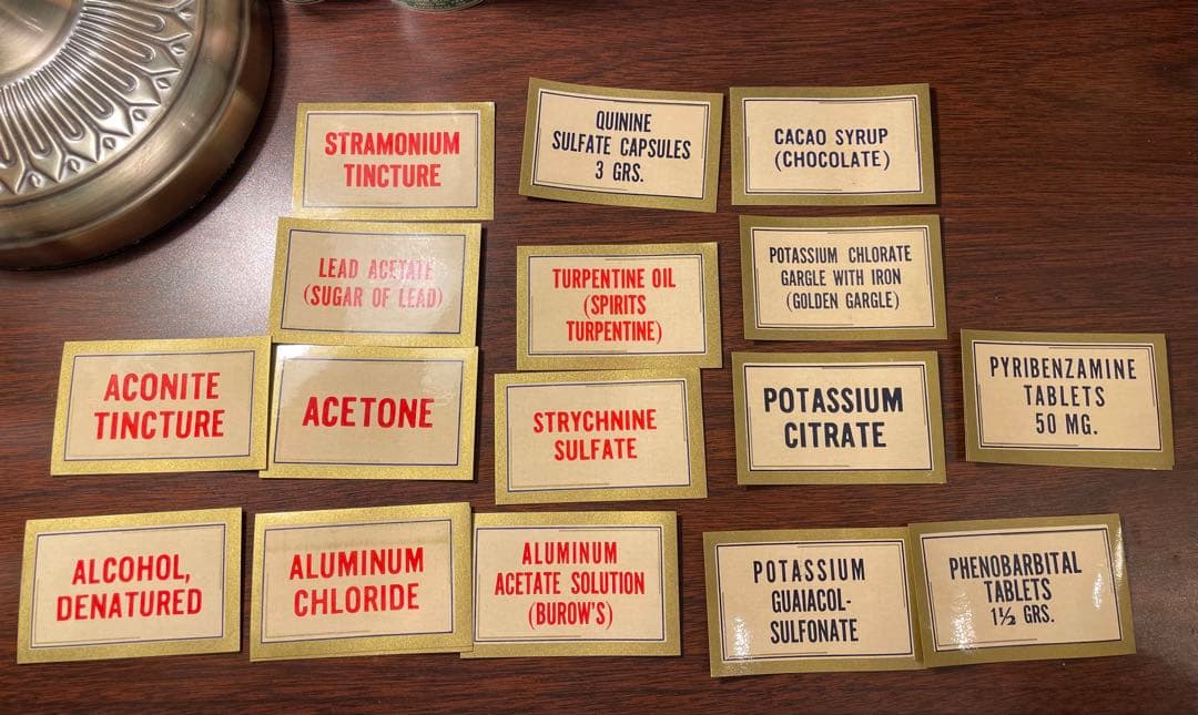 海外　ファーマシーラベル　50種各1枚　50枚✖️3