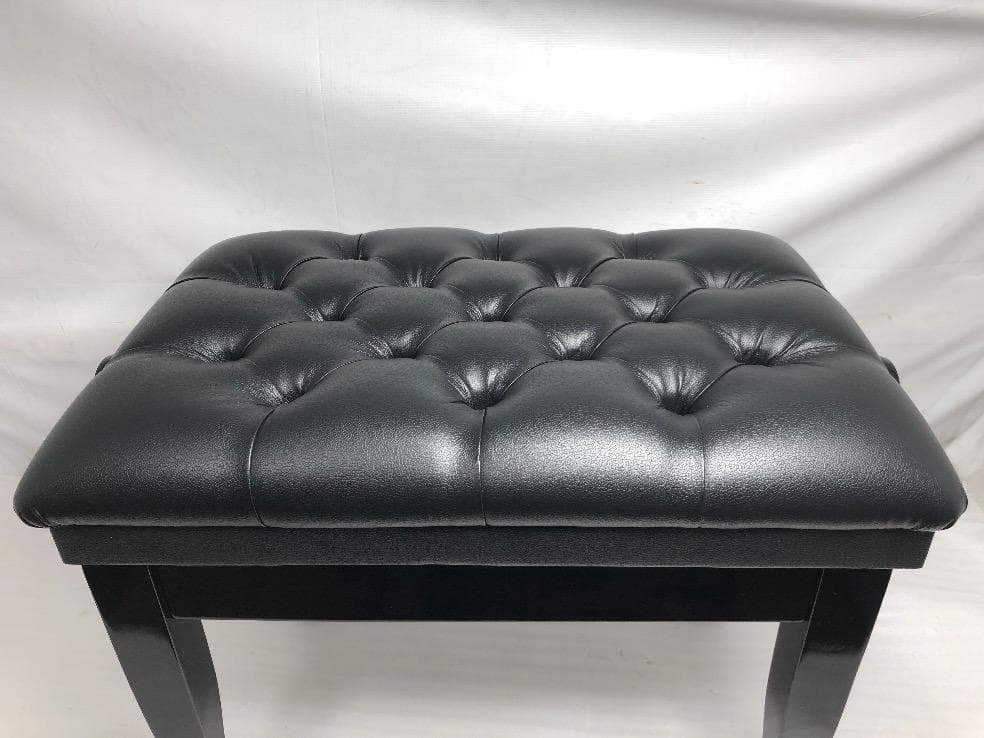 ※72145※ピアノ椅子（黒）★送料無料