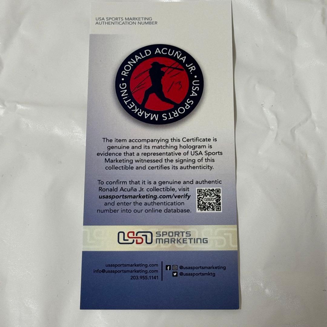 ブレーブス アクーニャJr 直筆サインフォト 2023 NL MVP 証明付