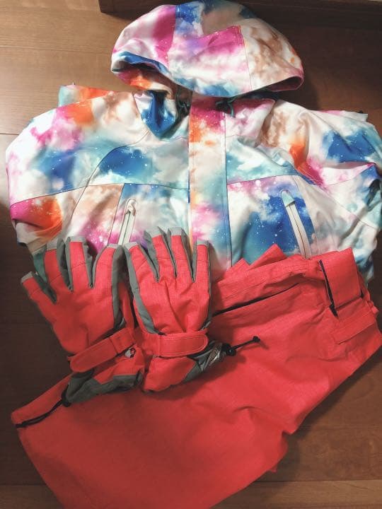 スキーウェア　上下セット　9号　グローブ