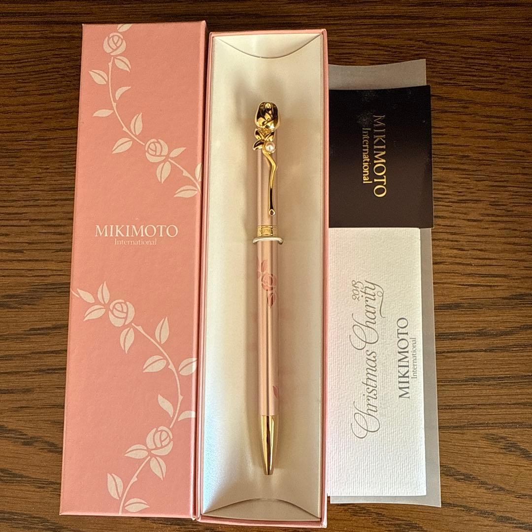 ミキモト パール付きボールペン バラ クリスマス限定