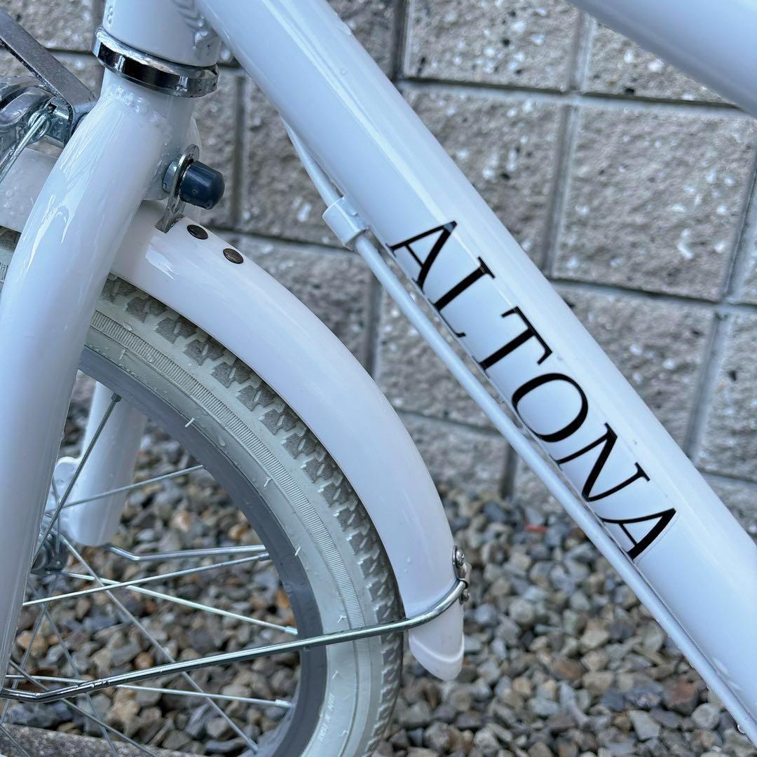 【大阪 直接引渡】子供用 自転車 18インチ 真っ白 アルトナ 廃盤商品 レア