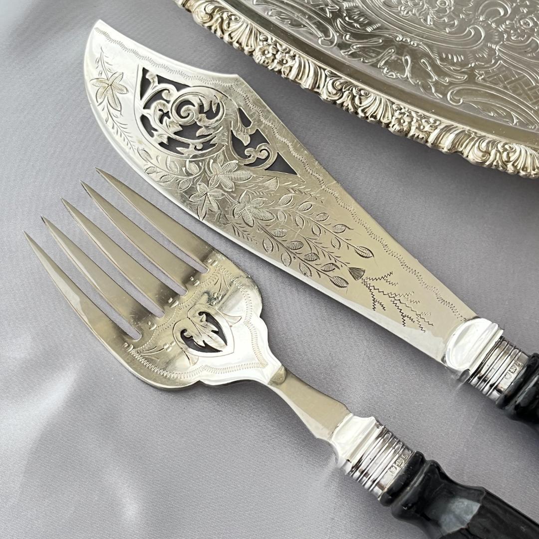 【Copper Brothers】【純銀継手】アントラーハンドルのサーバーセット