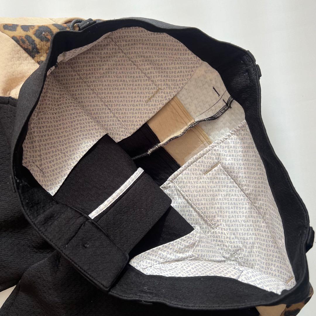 Pearlygates パーリーゲイツ　ヒョウ柄　ダンボール　イージーパンツ　L