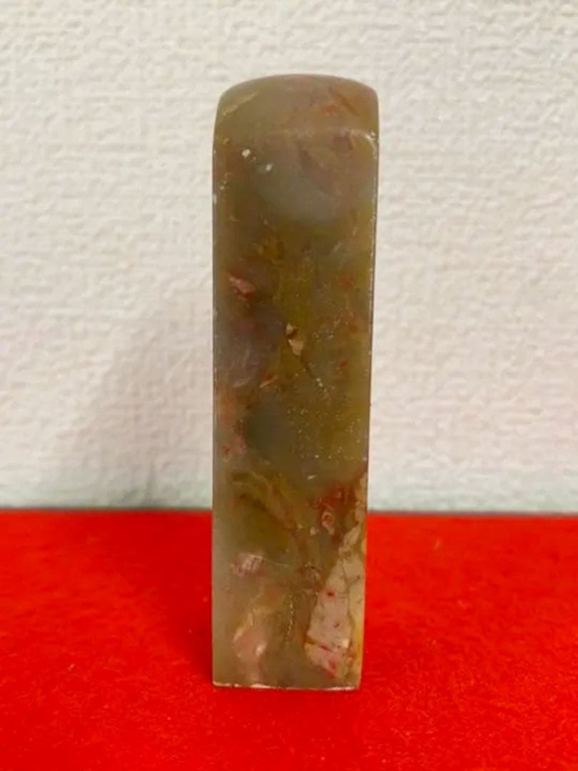 中国古美術　印材　天然鶏血石印材　天然石 H2-11-