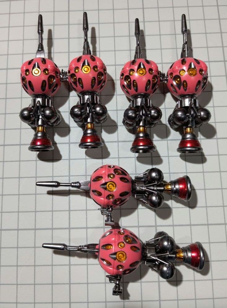 マ*海様 【塗装完成品】HG 赤いガンダム　ビット6個ver