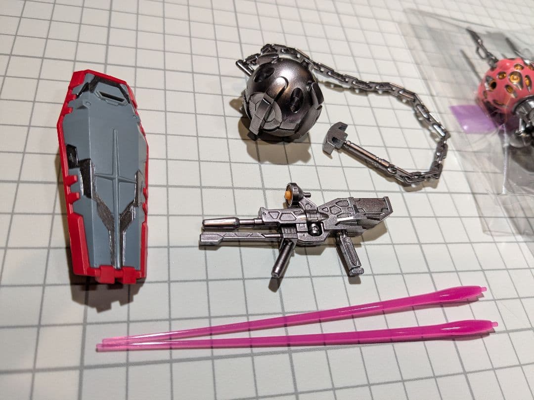 マ*海様 【塗装完成品】HG 赤いガンダム　ビット6個ver