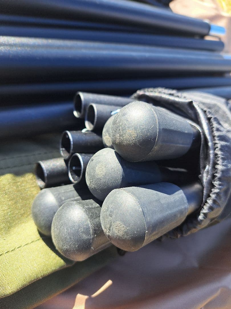 【美品】WAQ 2WAY フォールディングコット　オリーブ&タン　2個セット販売