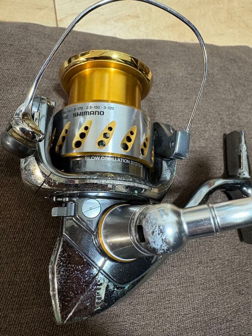 シマノ STELLA 07 2500S 左巻きゴールド/シルバー