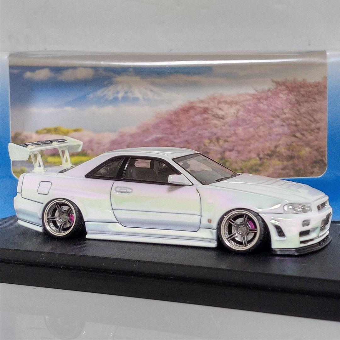 1/64 R34 GTR 改　パールホワイト限定品