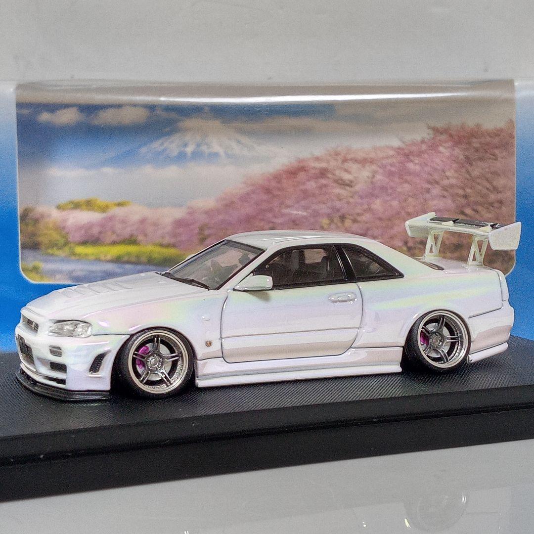 1/64 R34 GTR 改　パールホワイト限定品