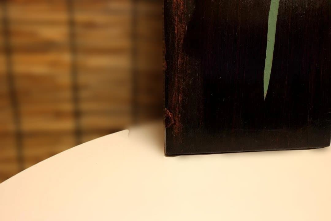 木製掛軸 伝統的な書道作品 明・董其昌　五言絶句木彫古掛軸