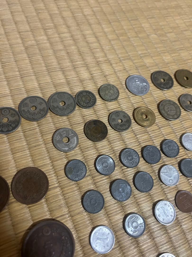 昭和レトロ 小型十銭 一銭 二銭 半銭 銀貨 など セット