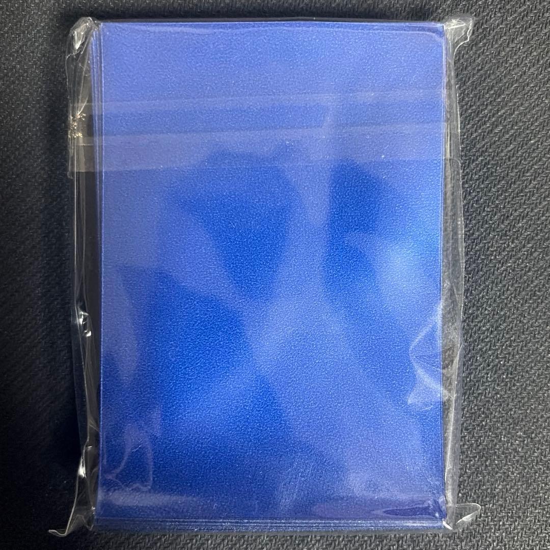 遊戯王 初期ロゴ メタリックブルー 青 公式 スリーブ 50枚 未開封