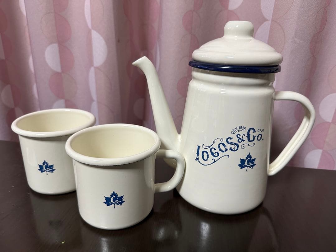 値下げしました LOGOS レイリー・ホーロー マグ　ホーローケトル　セット