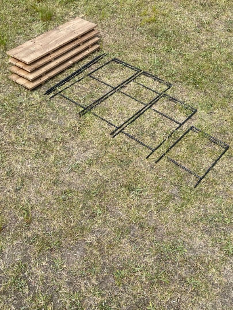 吊り下げキッチンシェルフ アイアンラック/アイアンレッグ キャンプ、インテリア