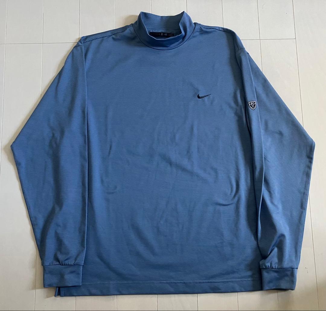【美品】 NIKE GOLF ナイキゴルフ　タイガーウッズ　モックネック　長袖L