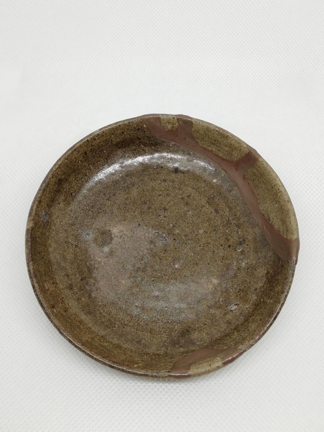 【お値下げ】骨董 斑古唐津　平盃（呼び継あり）安土桃山時代