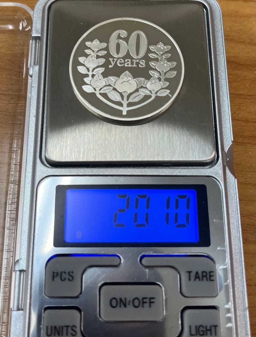 小額通貨整理法60周年記念 純銀メダル 造幣局製 silver925
