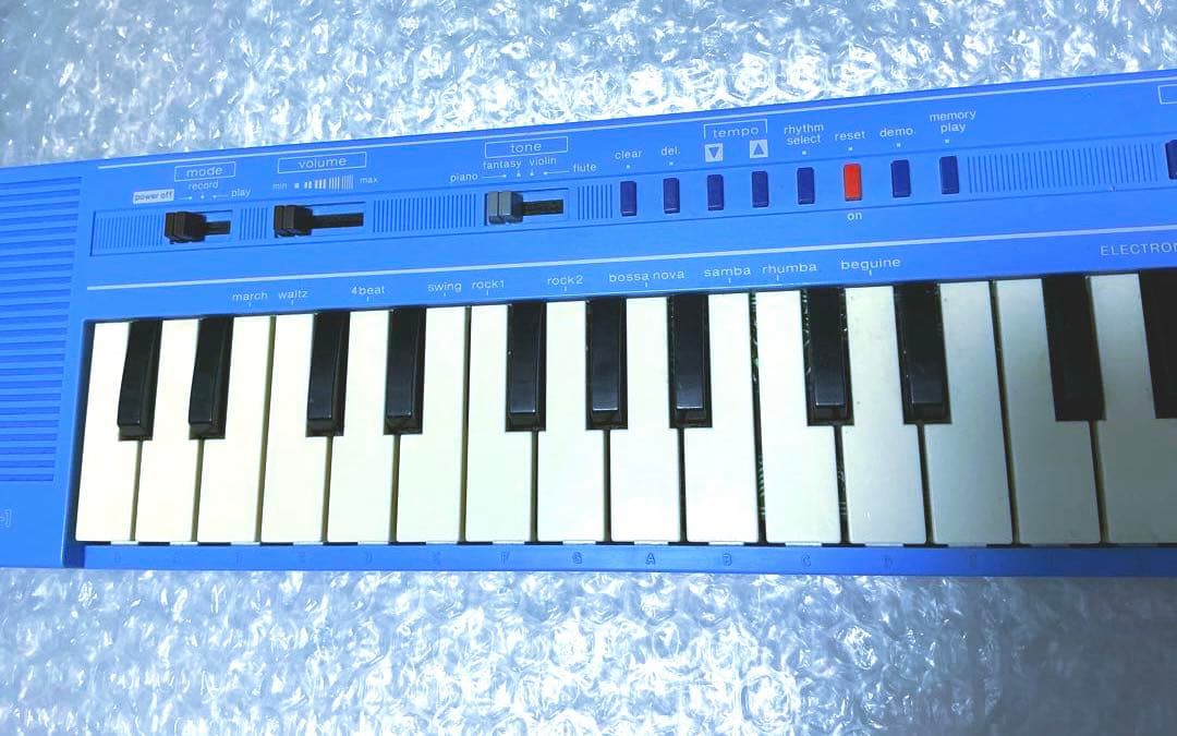 Casio PT-1☆ミニシンセサイザー☆ブルー☆超レアカラー☆