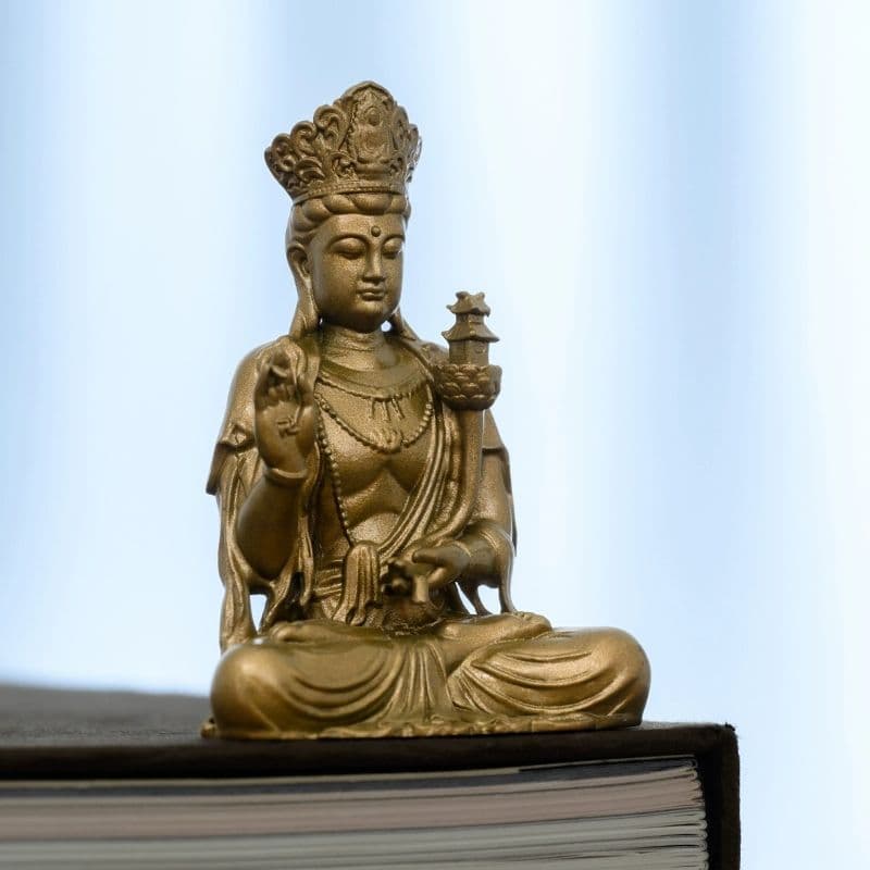 天冠弥勒仏像 地蔵 菩薩 観音 銅製 仏像 彫刻 置物 開運 風水