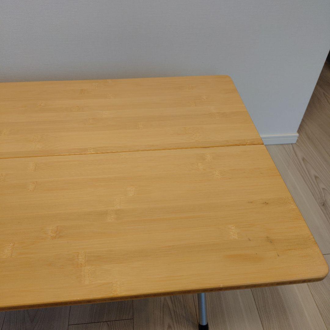  peak ワンアクションローテーブル竹