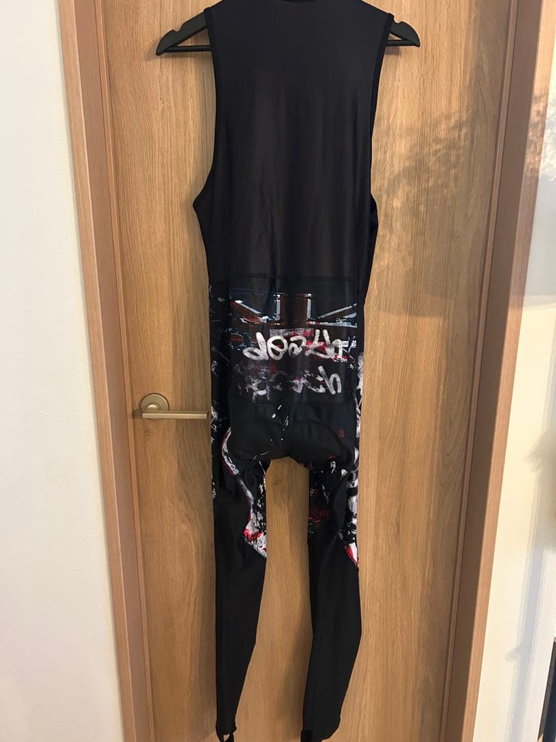 サイクルウェア　Pandani ビブタイツ　Lサイズ　裏起毛