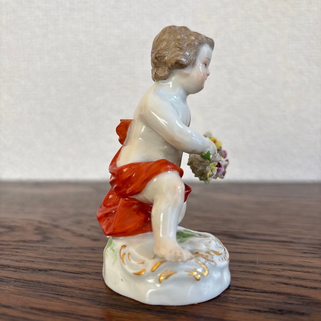 マイセン　エンゼル　置物　フィギュリン　人形　アンティーク　陶磁器