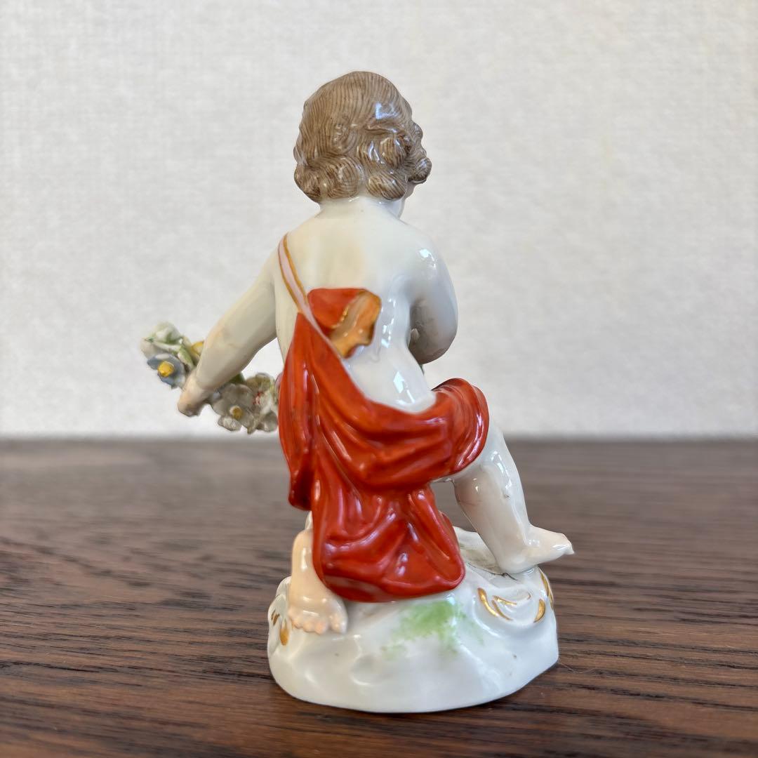 マイセン　エンゼル　置物　フィギュリン　人形　アンティーク　陶磁器