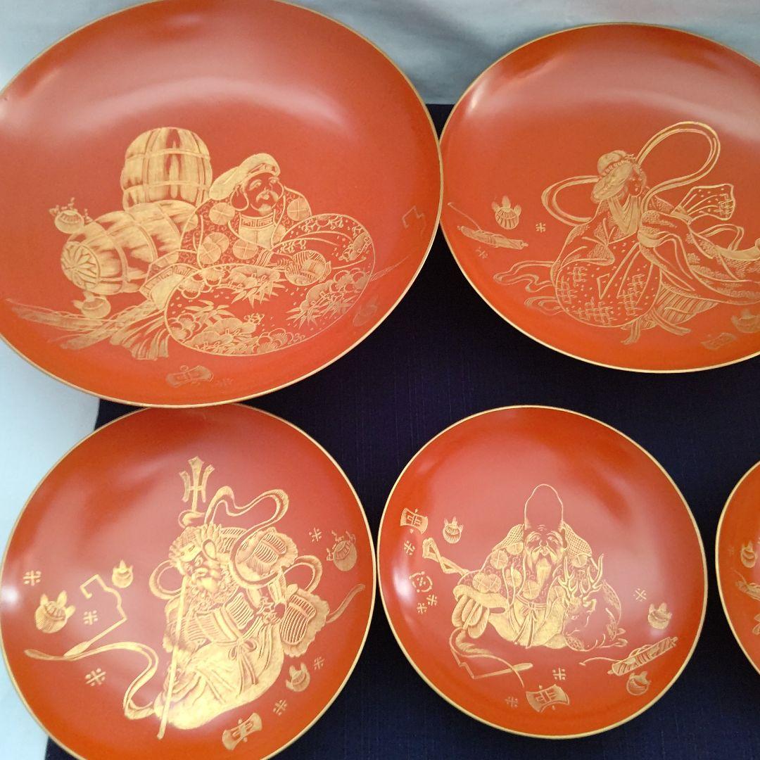 輪島塗 酒器セット(特大) 七種 七福神 坂久漆器製造本舗