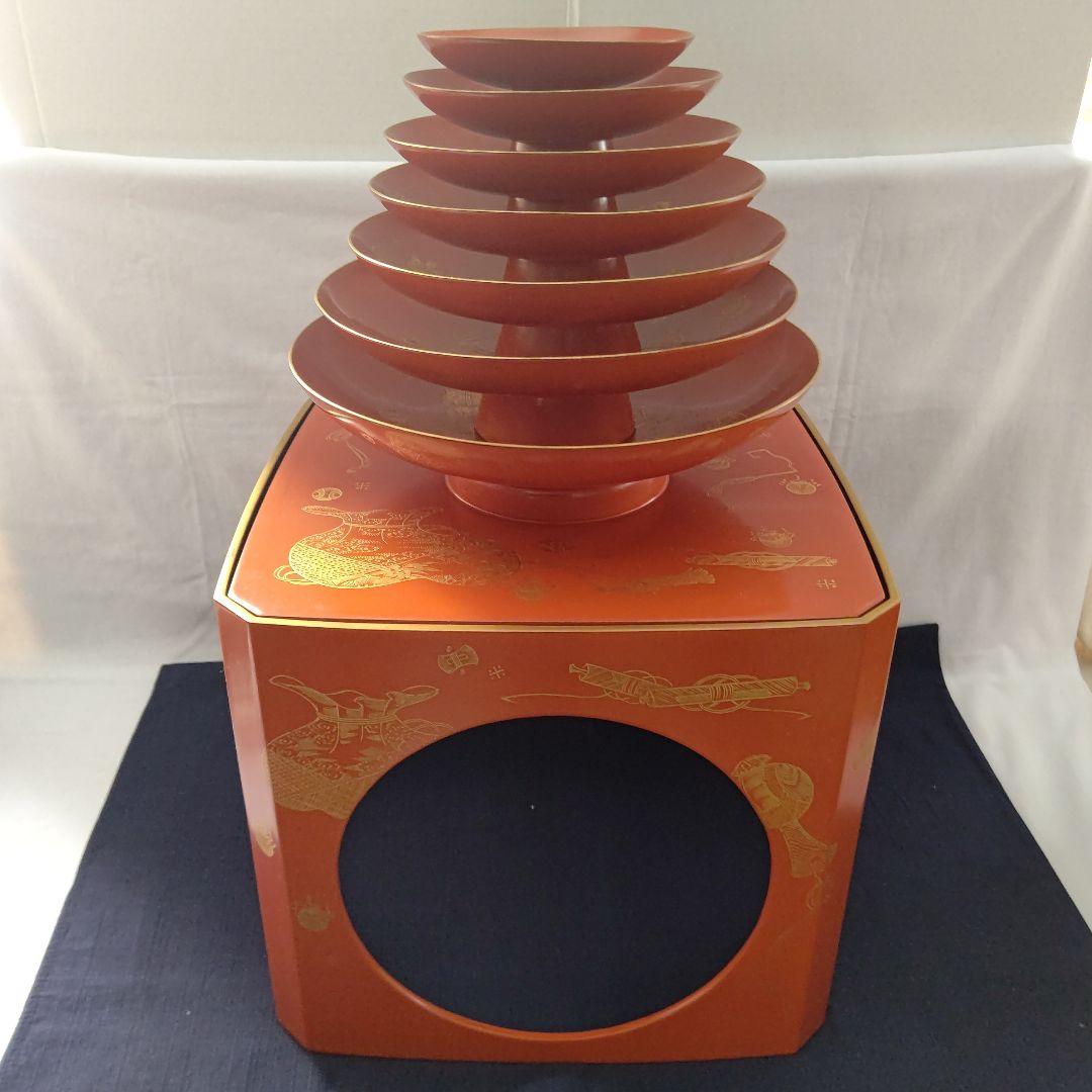 輪島塗 酒器セット(特大) 七種 七福神 坂久漆器製造本舗