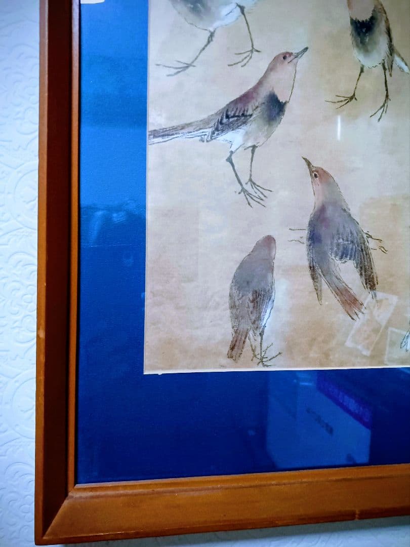 EDOYA　応挙、円山派の謎の水墨原画　額付き コマ鳥図　作者不詳で誰か教えて。