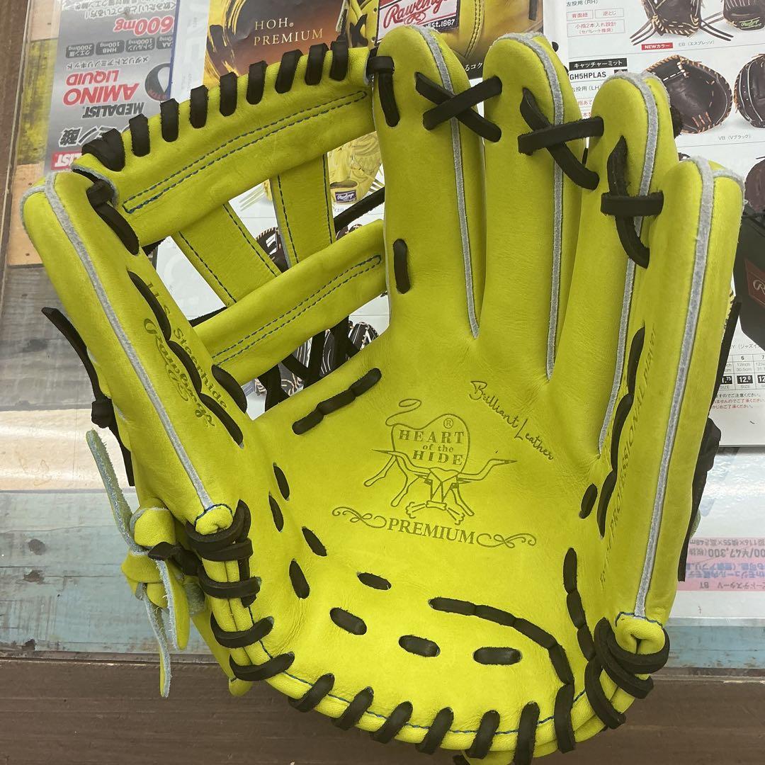 ローリングスHOHプレミアム硬式内野手用グローブ　湯もみ型付けサービス