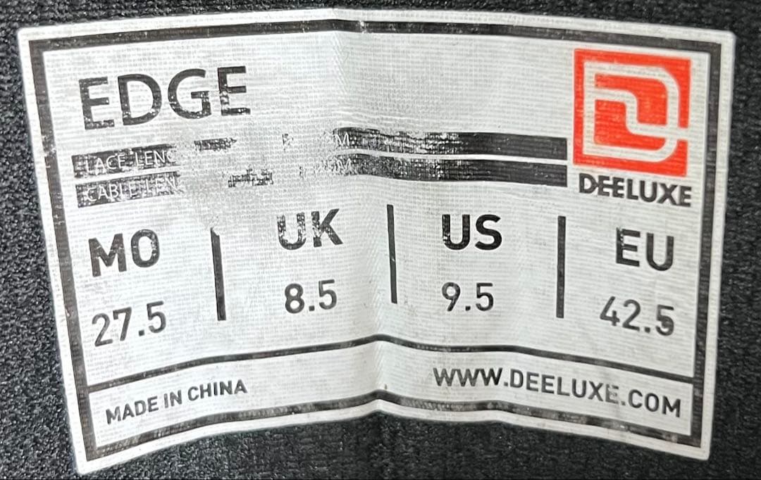 【即日発送】スノボブーツ　DEELUXE EDGE エッジ 27.5cm