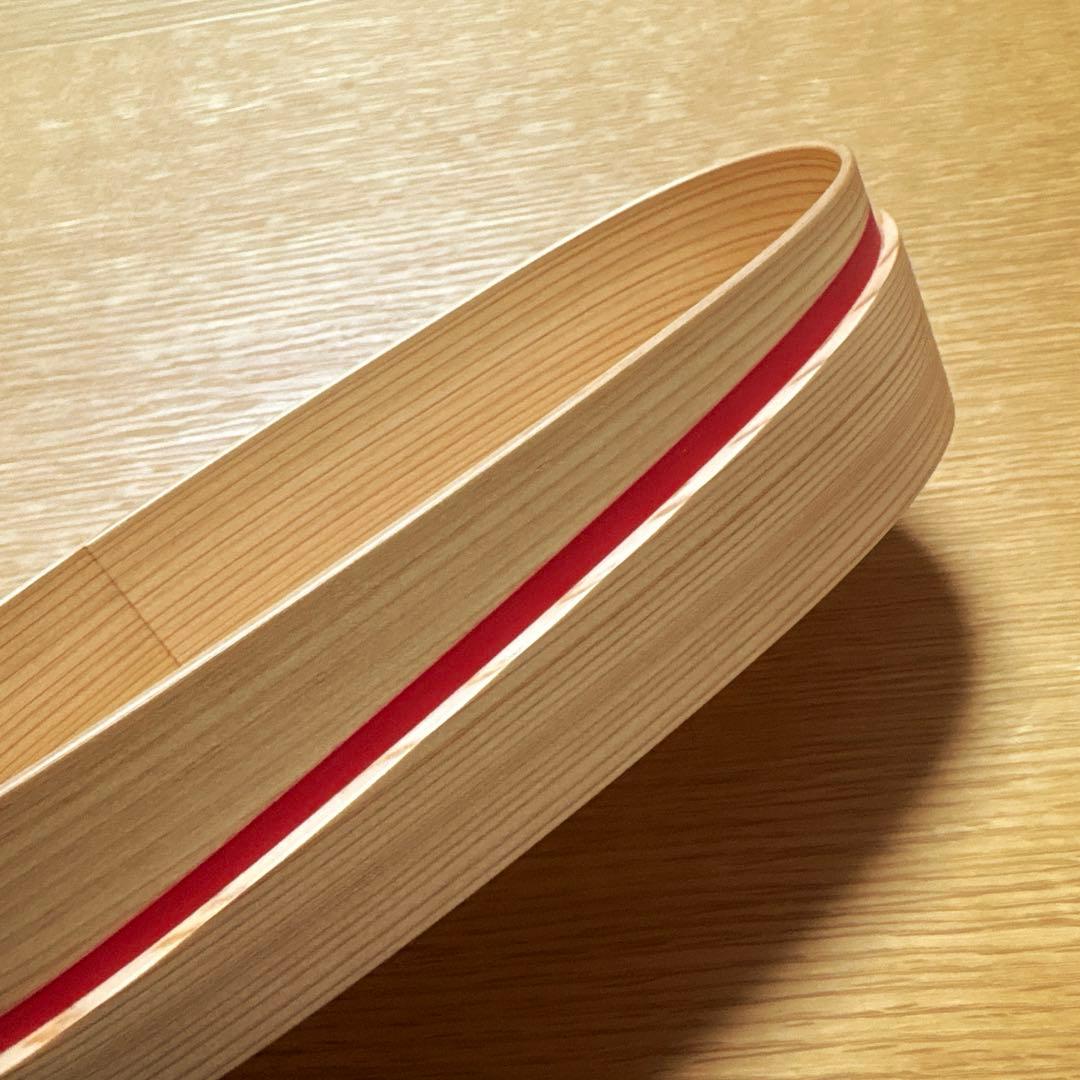 ✳︎✳︎大館工芸社曲げわっぱ 弁当箱 木製 軌(朱）秋田杉