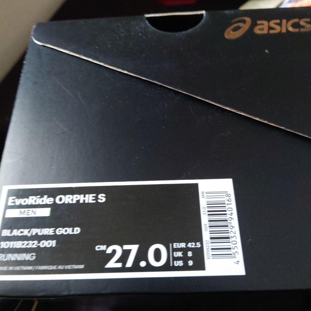 asics EvoRide ORPHE S メンズ ブラック/ピュアゴールド✨