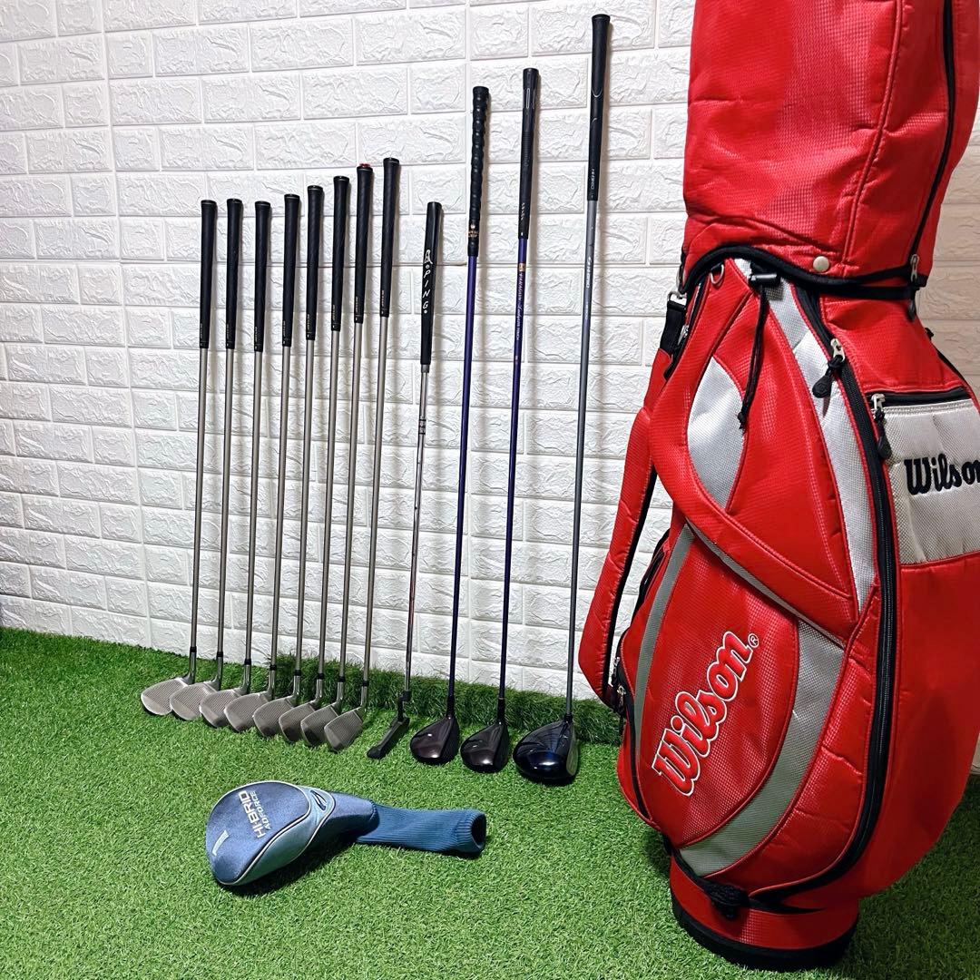 即戦力 初心者に優しい HI-BRID レディースゴルフクラブ豪華12本セット