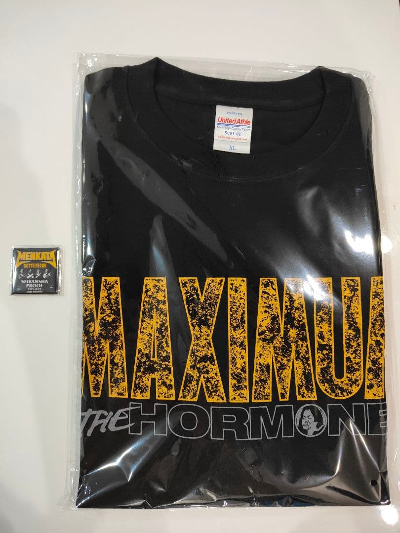 【Tシャツ＆プルーフ】マキシマム ザ ホルモン メンカタコテリズン 福岡