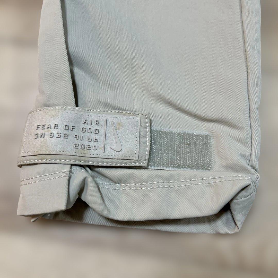 NIKE fear of god トラックパンツ　オフホワイト　ベージュ　M