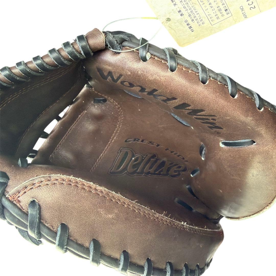 Mizunoワールドウィン 旧ロゴ 軟式キャッチャーミット 未使用タグ付 日本製